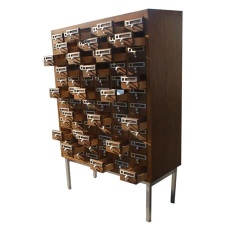 They may soon be listed for sale. Vintage Midcentury Library Card Catalogue Cabinet For Sale ...