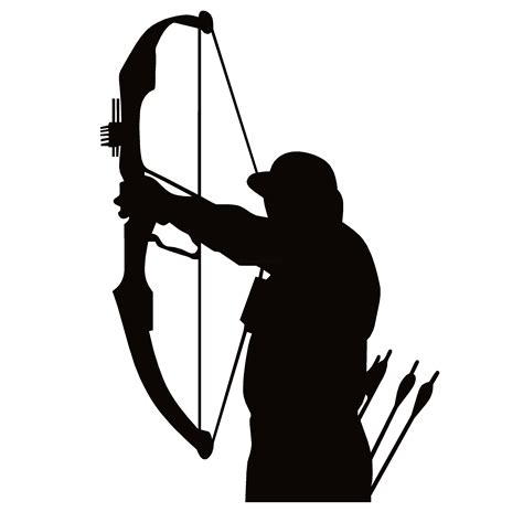 Archery Bow Hunter Shooting Decal Archery Deer Bow Hunter Shooting