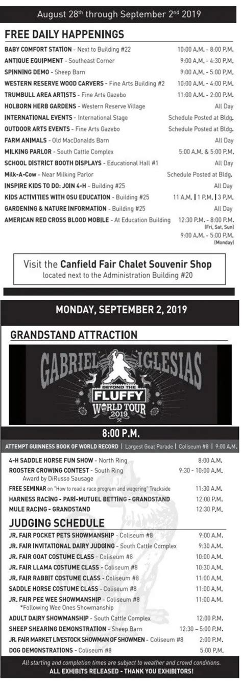 Canfield Fair 2019 Everything You Need To Know To Go
