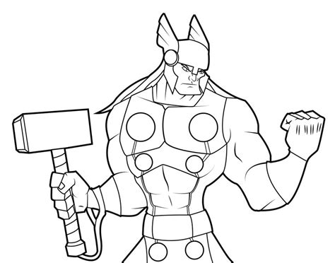 To print, hover over the image and click the printer icon. Thor Drawing at GetDrawings | Free download