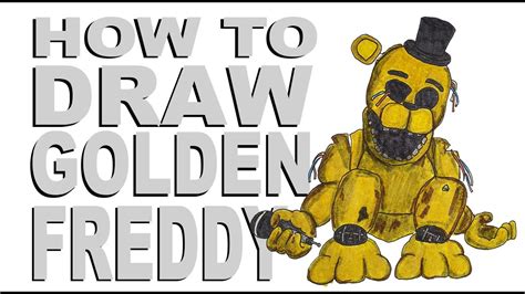 Golden Freddy Fazbear Drawing Fnaf Freddy Drawing Robot Hand Hd Png