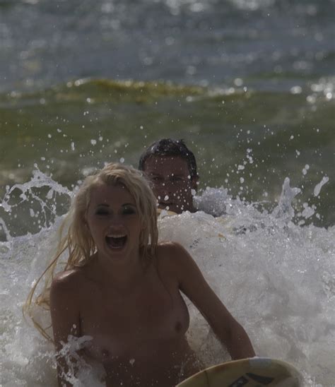 Pinkfineart Naked Surfing From Playboy Tv