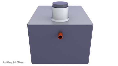 Precast Concrete Septic Tank Low Poly Game Mods 3d Model