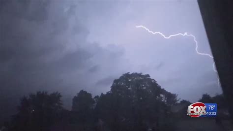 Strong Thunderstorms Sweep Across Ri Youtube