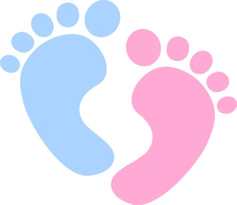 Baby Girl Footprint Border