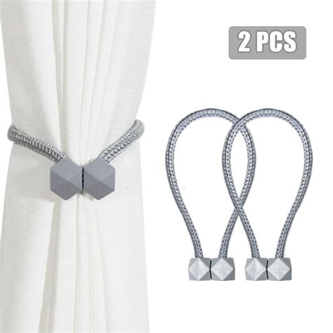 2pcs Magnetic Curtain Tiebacks Decorative Curtain Holdback Rope