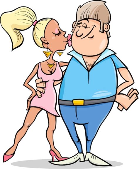 Couple En Amour Illustration De Dessin Animé Vecteur Premium