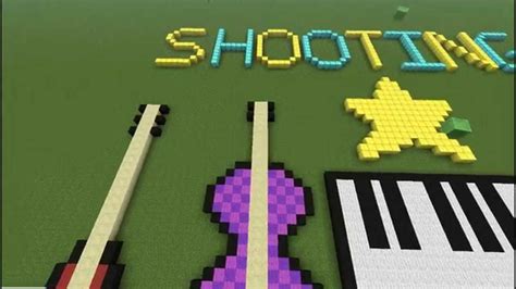 Minecraft Shooting Stars Pixel Art Youtube
