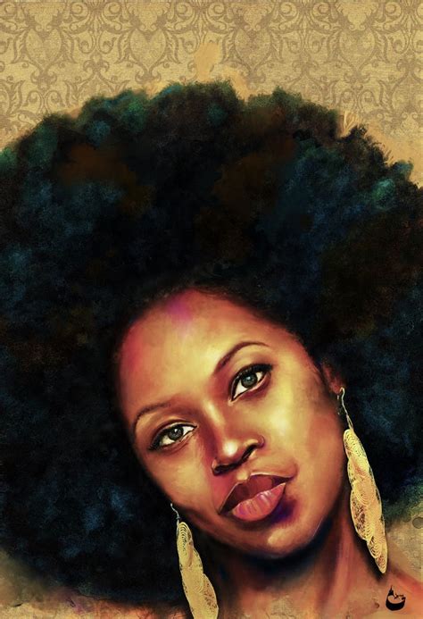 I Love Painting Afros African American Art African Art Natural Hair