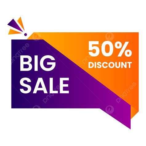 Sale Offer Discount Vector Png Images 50 Discount Big Sale Offer