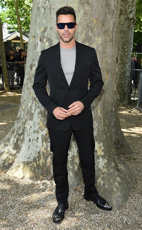 Ricky Martin From Celeb Sightings At Paris Fashion Week Mens E News