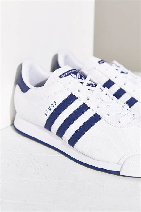 Lyst Adidas Originals Samoa Blue Stripe Sneaker In Blue