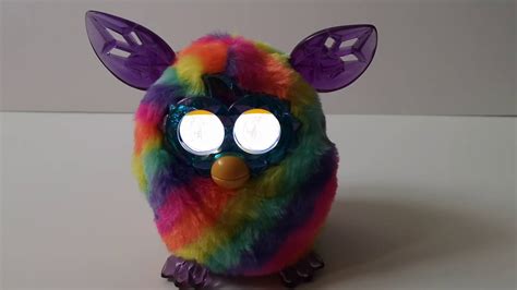 Hasbro Furby Boom Crystal Rainbow 2012 Toy Sensor Lcd Eyes Sounds