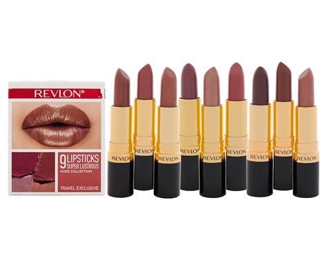 Revlon Piece Super Lustrous Lipstick Set Nude Collection Catch Com Au