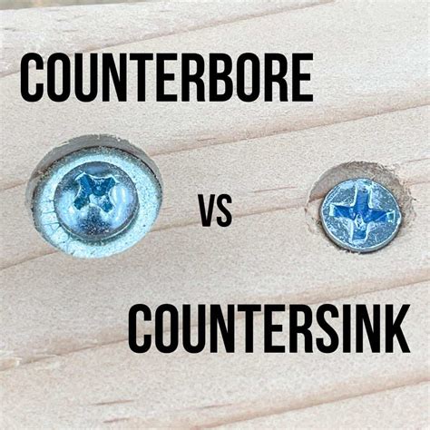 Countersink Vs Counterbore The Handymans Daughter