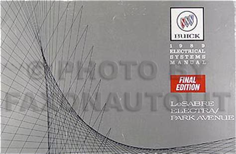 1989 Buick Electra Park Avenue LeSabre Electrical Manual ...