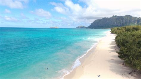 Endless White Sand Beach In Hawaii Hawaii Private Tours Small Group