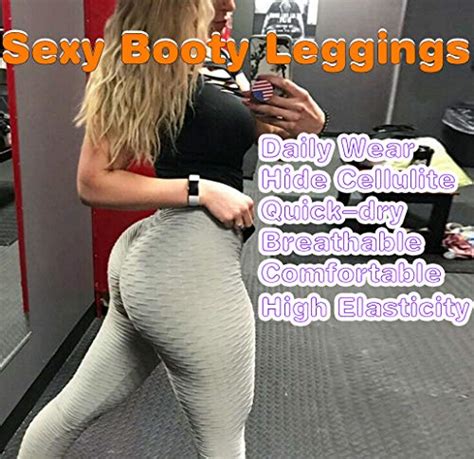 Camuzor Women’s Scrunch Butt Lifting Leggings Workout Yoga Pants Anti Cellulite Leggings High