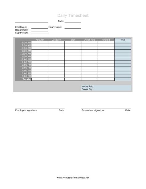 Download Hourly Timesheet Template Excel Pdf Rtf Word