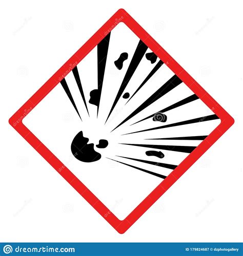 Símbolo O Signo De Peligro De Bomba Explosiva Diseño Vectorial Aislado