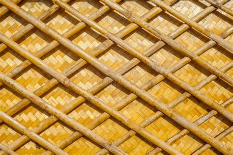 Bamboo Lattice And Paper Wall Stock Photo Image Of Basketry Material