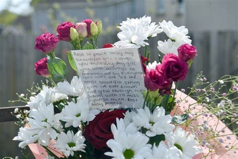 Flowers Laid In Tribute To Teenager Keely Morgan Killed In Cardiff