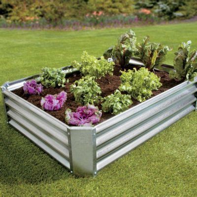 Metal raised garden beds galvanized planter box steel bed kits for growing vegetable flower herb in yard elliptical shape (5.6×1.6×1 ft) 5.0 out of 5 stars 2 $72.99 $ 72. Galvanized Steel Raised Garden Bed / Improvements Catalog ...