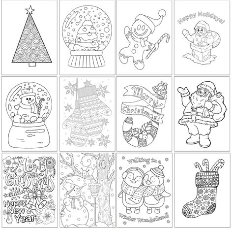 Christmas Coloring Book 20 Printable Christmas Coloring Pages For Kids