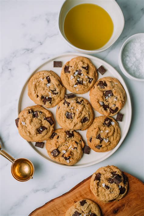Olive Oil Chocolate Chip Cookies Mash And Spread