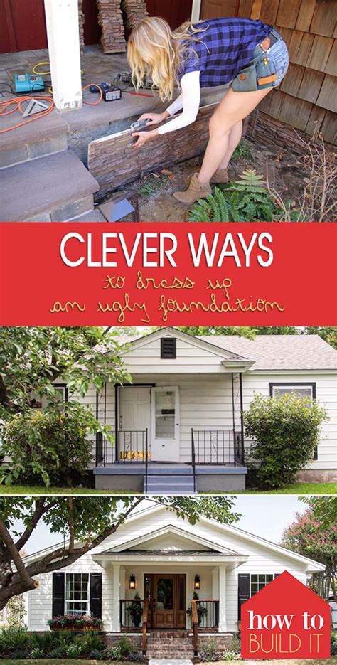 See more ideas about home construction, building a house, house foundation. Clever Ways to Dress Up An Ugly Foundation | How To Build It