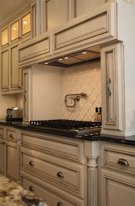 Can we help you create the kitchen of your dreams? Image result for cream antique cabinet with grey wall ...