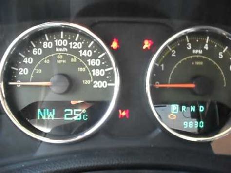 Resetting oil change light/message 2008-2012 Jeep Wrangler ...