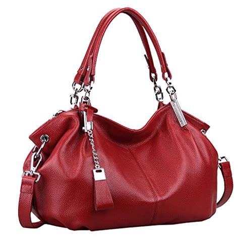 Heshe Leather Handbags Heshe Vintage Womens Leather Shoulder Handbags