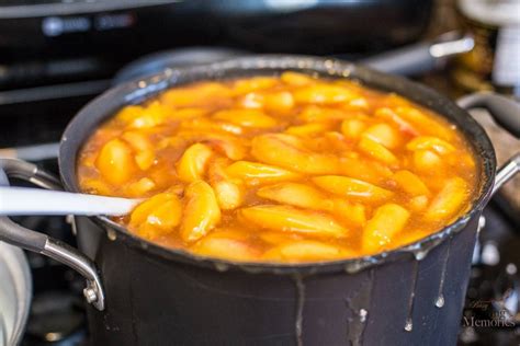 Homemade Canned Peach Pie Filling Recipe with Honey!