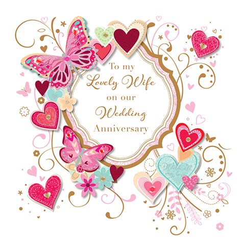 Anniversaries are always important whether it is wedding anniversary or work anniversary and everyone loves to celebrate it with their family, friends, peers and colleagues. To My Lovely Wife Wedding Anniversary Greeting Card By ...