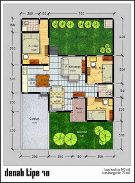 Rumah garis | drafter gambar rumah berupa denah, tampak dan potongan selamat datang… gambar desain denah rumah type 70 - desain gambar ...