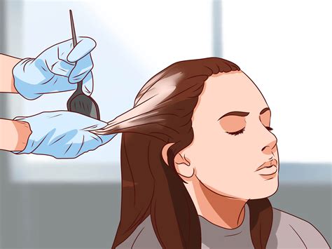 Dye a section of hair a quarter to a half inch wide about a quarter inch above your ear (so you can see the color against your skin). 6 Ways to Naturally Dye Your Hair - wikiHow