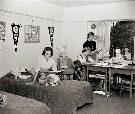 Girls Dorm 1950s Girl Dorms College Living Picture