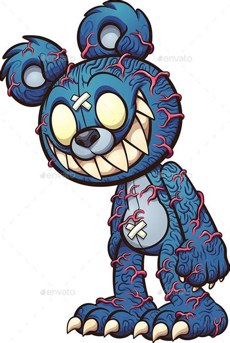 Scary Teddy Graffiti Cartoons Evil Teddy Bear Scary Teddy Bear