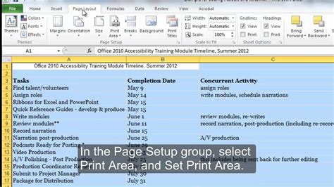 Creating Accessible Microsoft Excel 2010 Documents Make An Excel