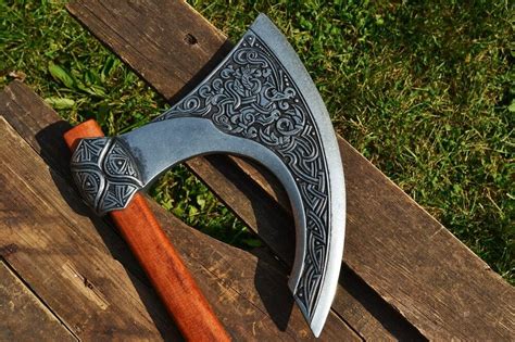Denix Replica Medieval Bearded Viking Battle Axe Odin Hatchet Celtic Norse Ebay