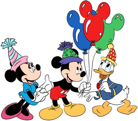 Birthday Mickey Mouse Png Clip Art Library