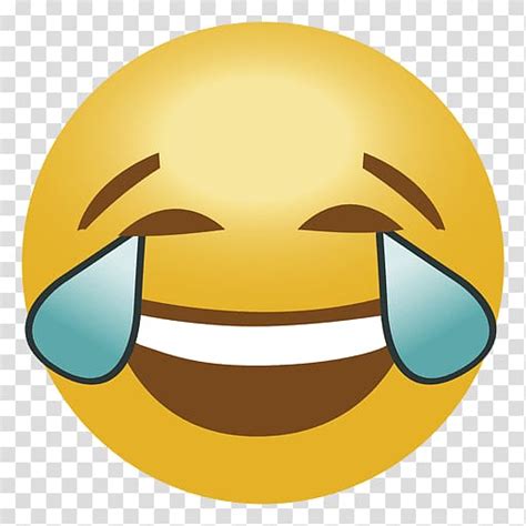 Emoticon Face With Tears Of Joy Emoji Laugh Transparent Background Png