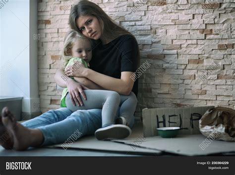 Homeless Poor Woman Image And Photo Free Trial Bigstock