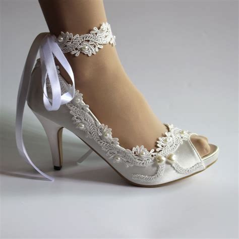 Ivory Wedding Shoe For Bride Wedding Heel Princess Bride High Etsy