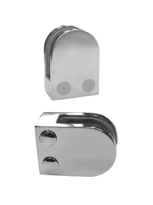 Glass clamps are used to fix the glass panels to wall or glass to glass. 'D' Shaped Glass Clamp with Flat Base - KerolHardware.co.uk