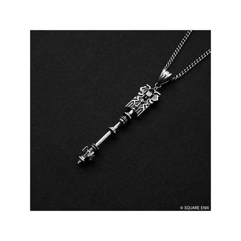 FINAL FANTASY XIV Silver Pendant Crystal Exarch S Cane M