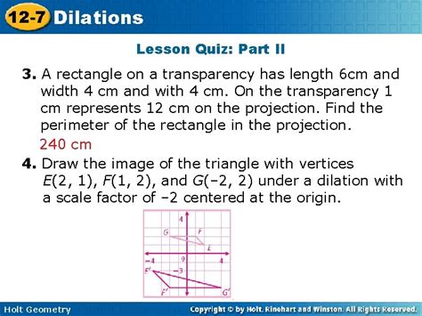 (there is a clean copy of the quiz located in the file cabinet at the bottom of this page if you want to use it to study). 7-1: Lesson Quiz Geometry / 12 7 Circles In The Coordinate ...