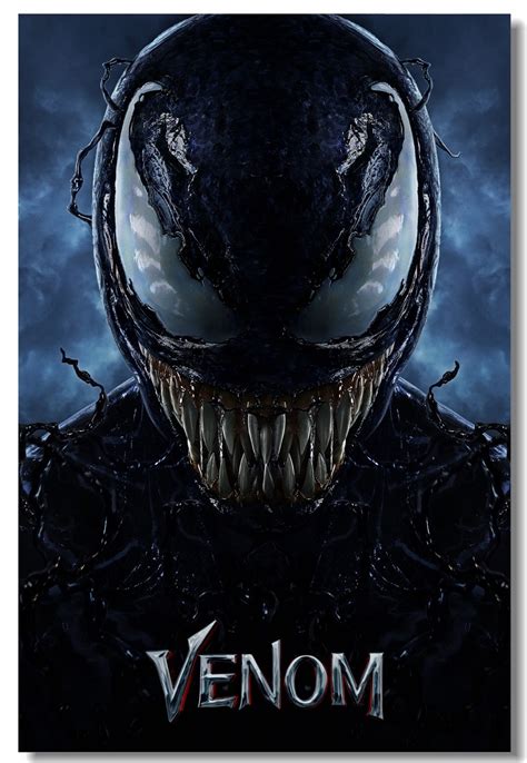 Personnalisé Toile Peintures Murales Tom Hardy Venom Affiche Marvel