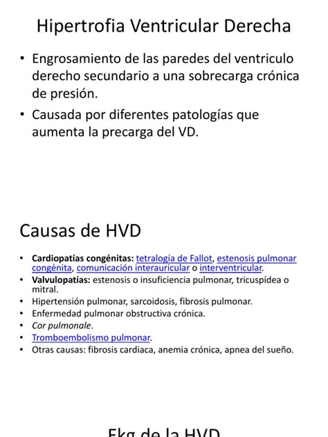 Hipertrofia Ventricular Derecha Y Ekg De Pericarditis Pdf